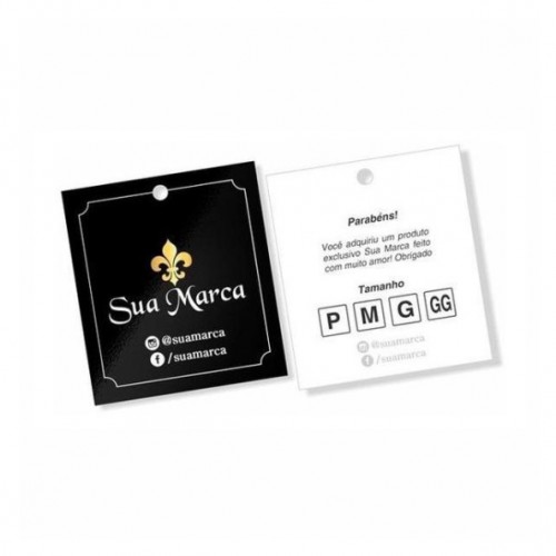 Tag - 5x4,5cm - Corte Reto