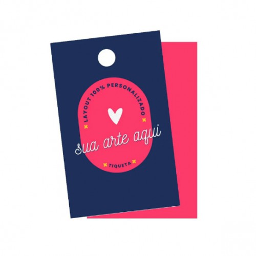 Tag - 9x5cm - Corte Reto