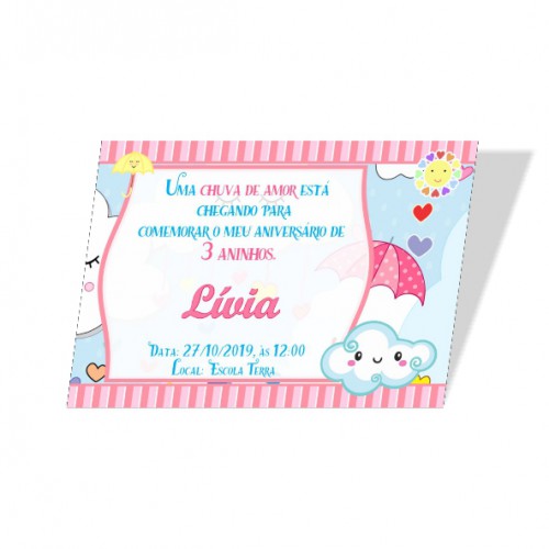 Convite Tradicional - 10x7cm