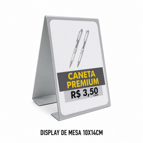 Display de Mesa 10x14cm - PVC