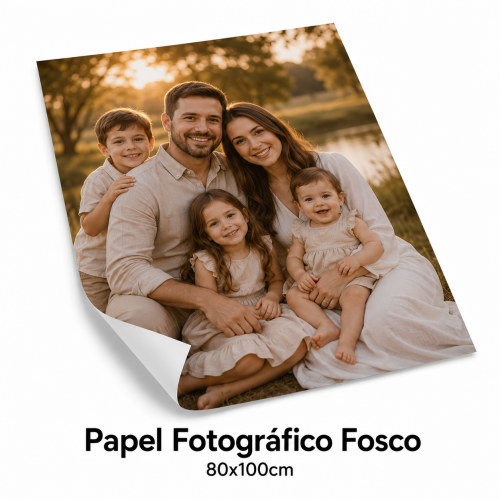 Papel Fotográfico Fosco - 80x100cm