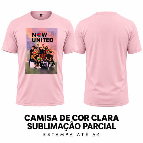 Camisa de Cor Clara Sublimação Parcial