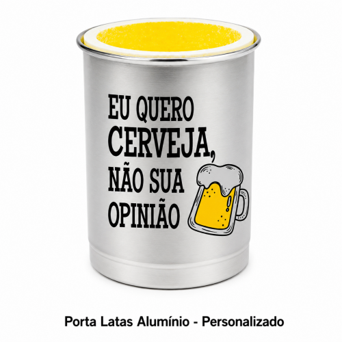 Porta Latas Alumínio - Personalizado