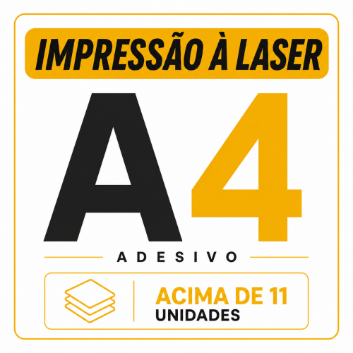 acima de 11 unidades A4 Adesivo