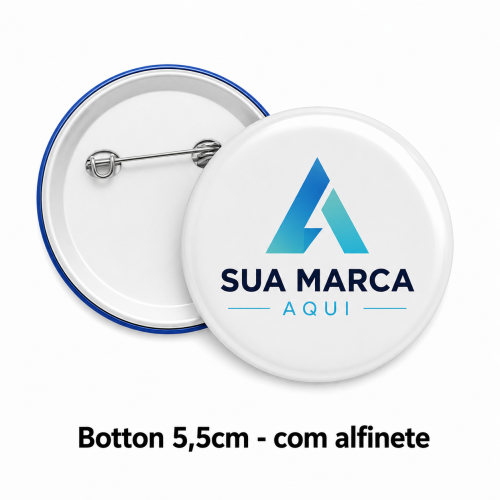 Botton 5,5cm - com alfinete 