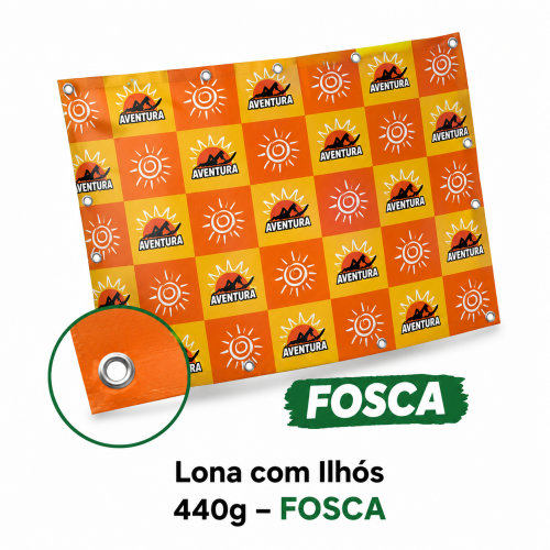 Lona Com Ilhós 440g FOSCA