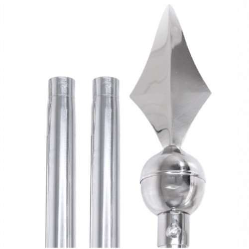 Mastro em Alumínio Ponteira Lança com 2,30 Metros de Altura e 28mm de Diâmetro