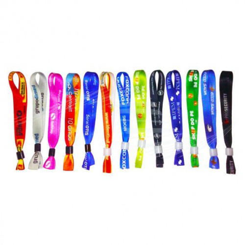 Pulseira Em tecido Personalizada Acetinada