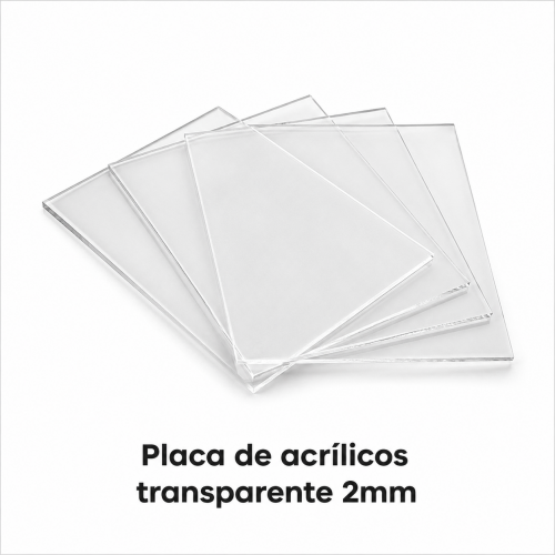 Placa de Acrílico Transparente 2mm (Corte a Laser) - Abaixo de 1m²